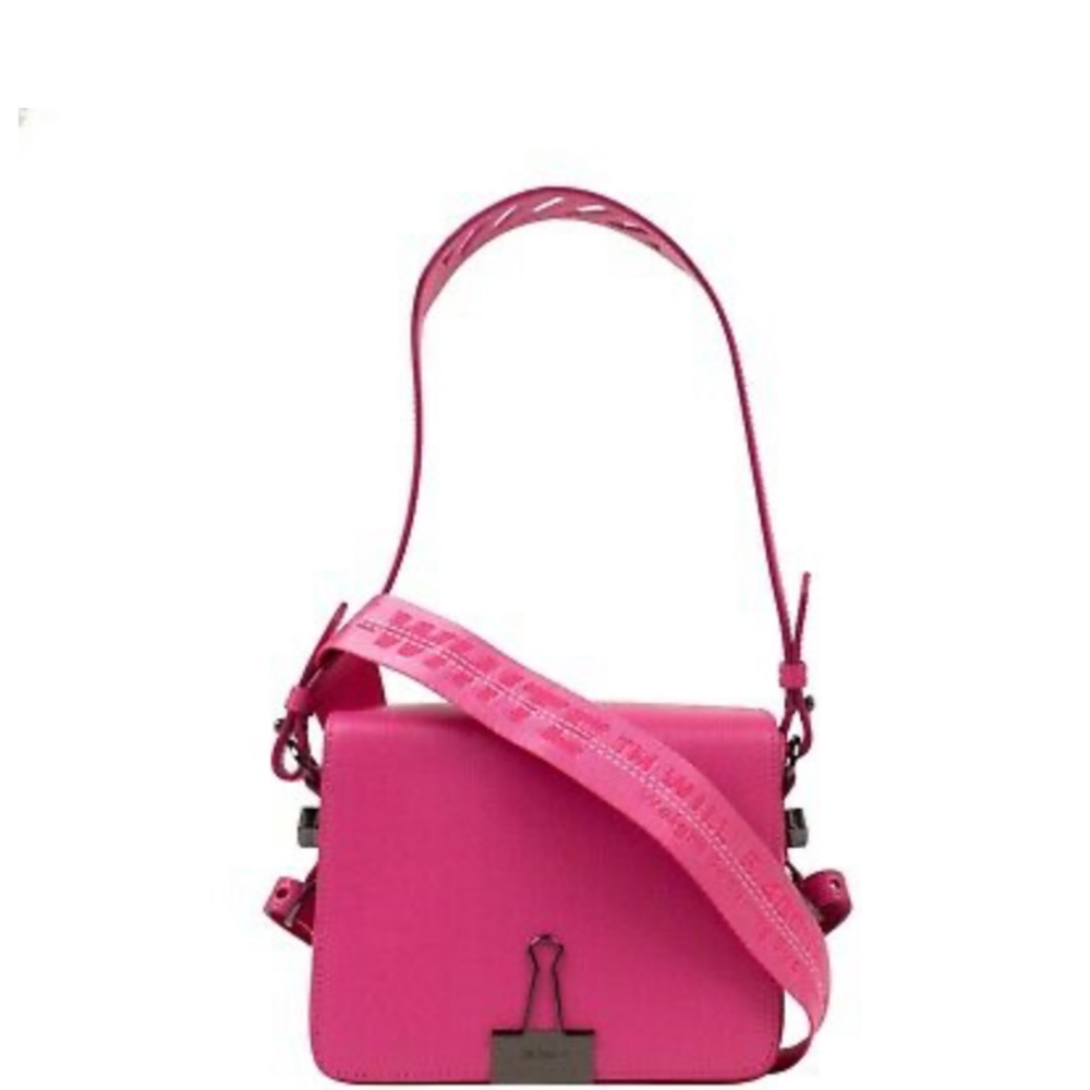 Off-White Binder Clip Bag